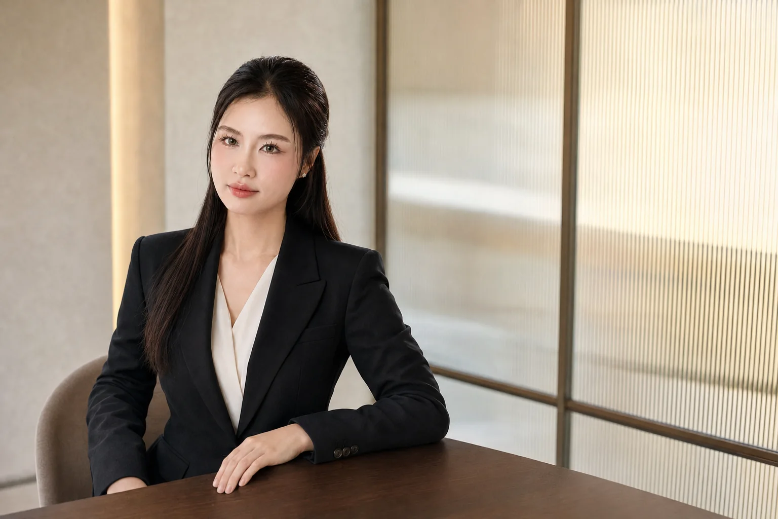 Dược sĩ Thu Thủy trong không gian làm việc